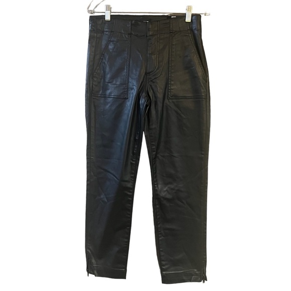 Kut from the Kloth Black Coated Reese Ankle Straight Pants - Picture 9 of 10